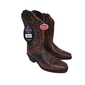 Laredo Men's 68345 Gunner Leather Cowboy Western Boot Brown Size 9D